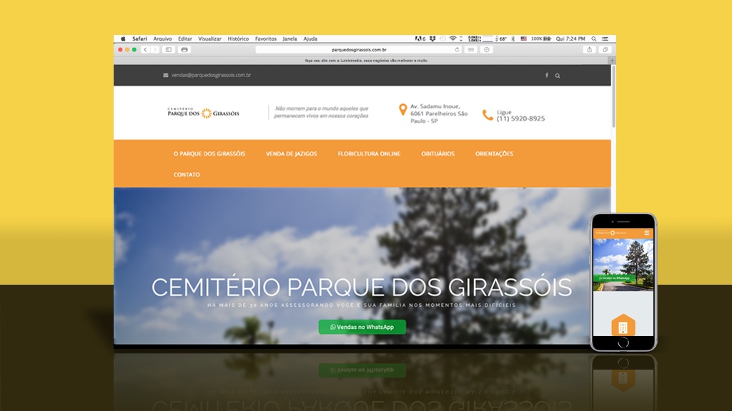 Website - Parque dos Girassóis